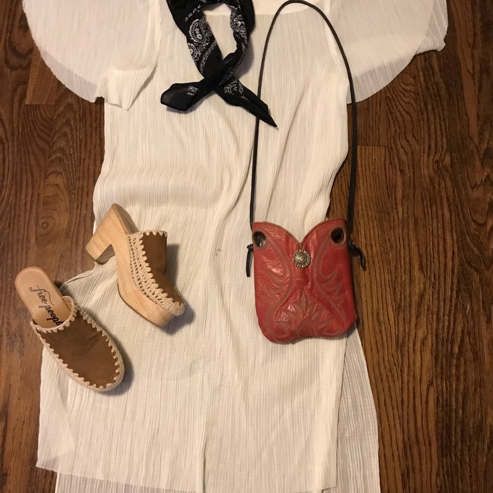 Anthropologie bohemian sheer dress